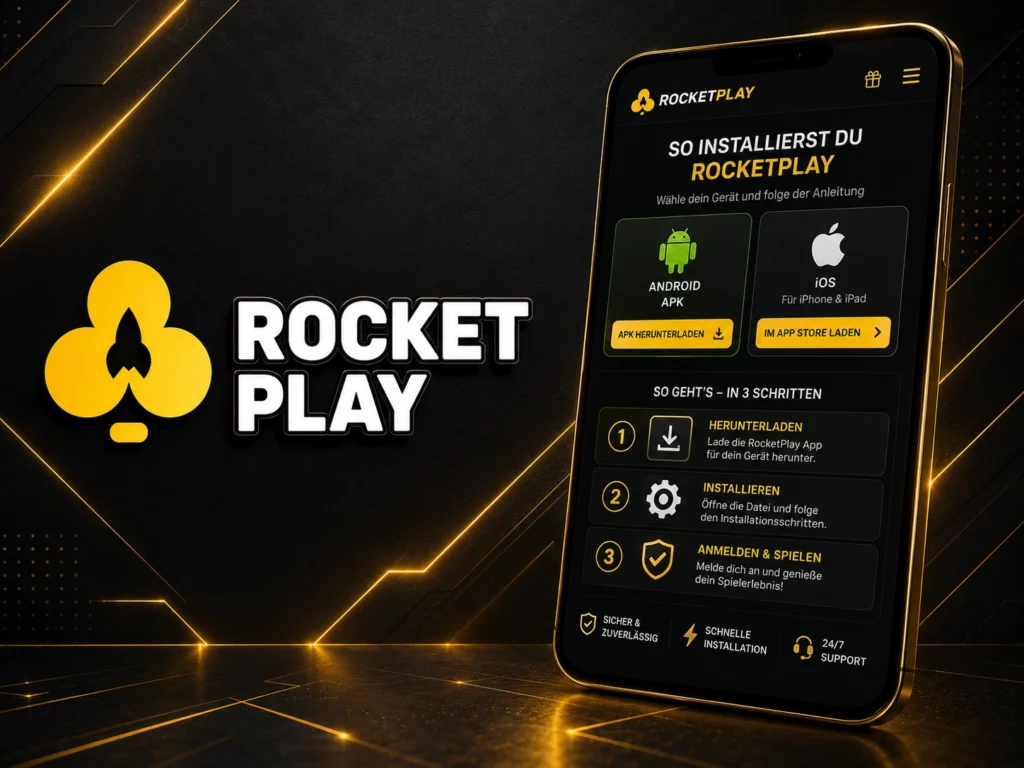 Wie lade ich die Rocket Play App herunter?