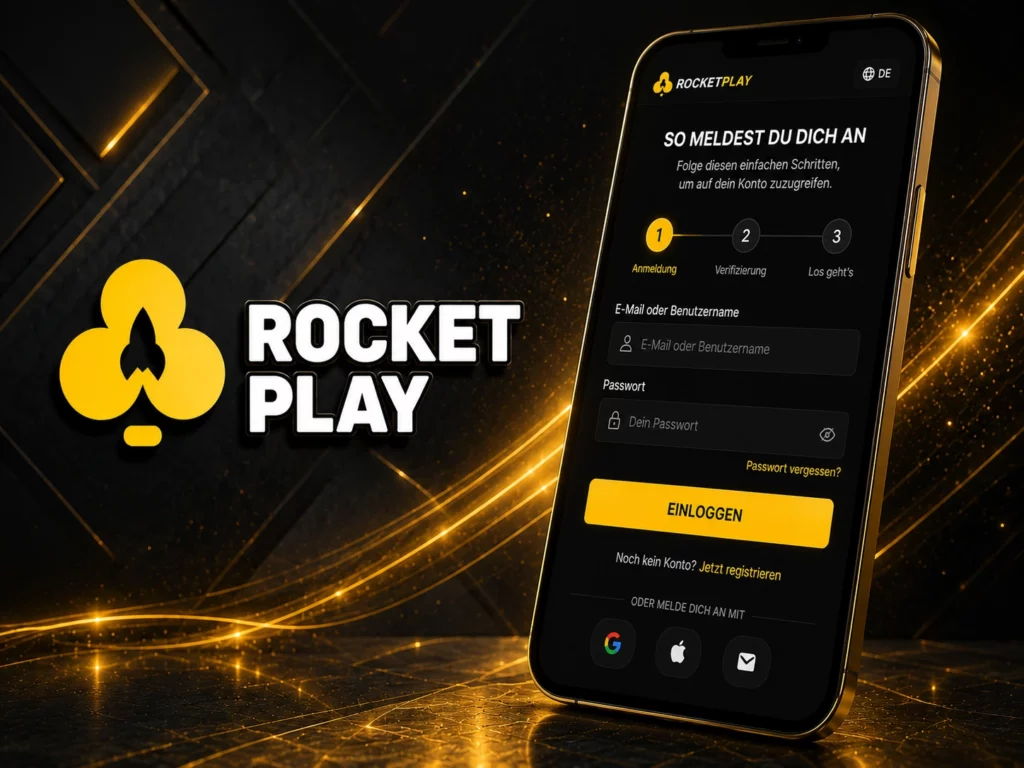 So funktioniert der Rocket Play Login