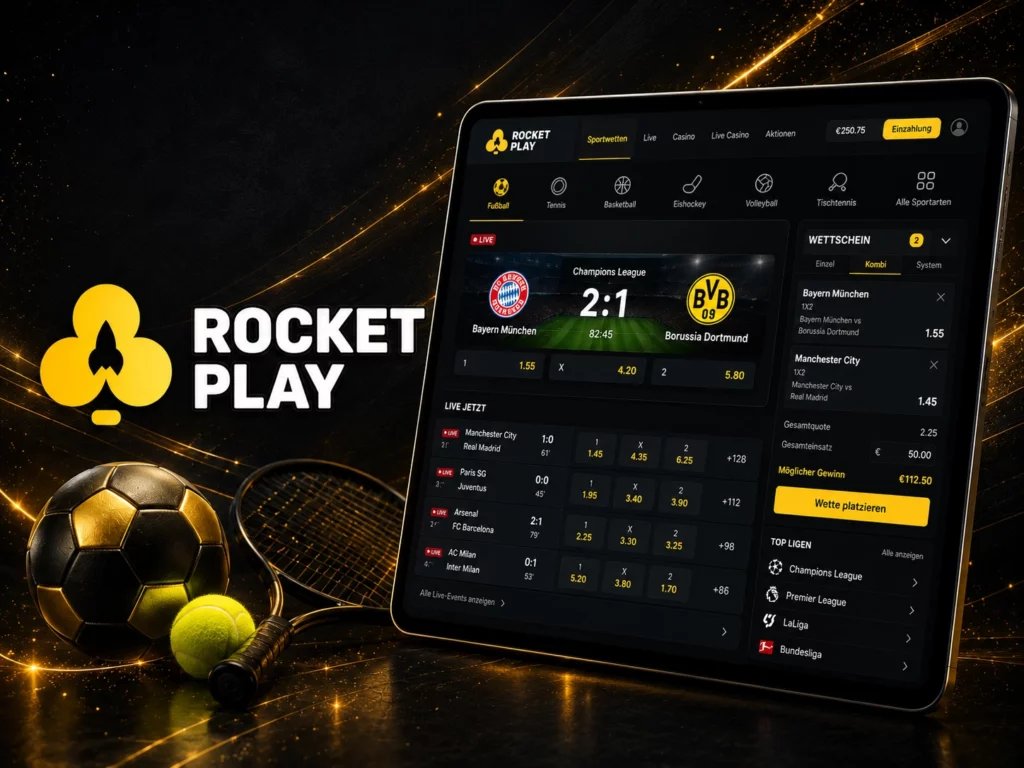 Sportwetten bei Rocket Play